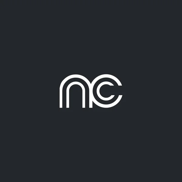 Піктограма логотипу літери N & C — стоковий вектор