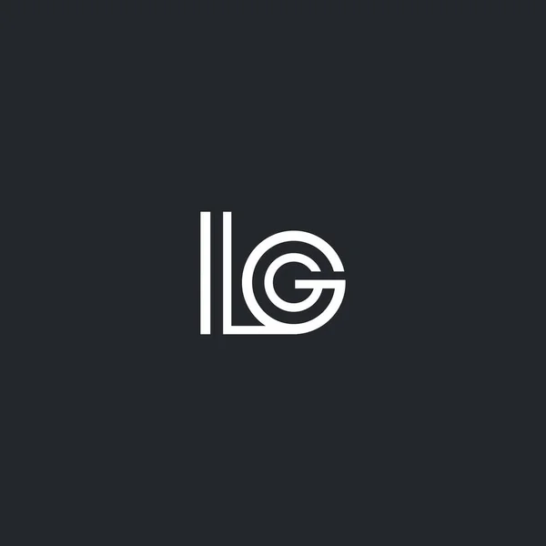 L & G letterpictogram Logo — Stockvector