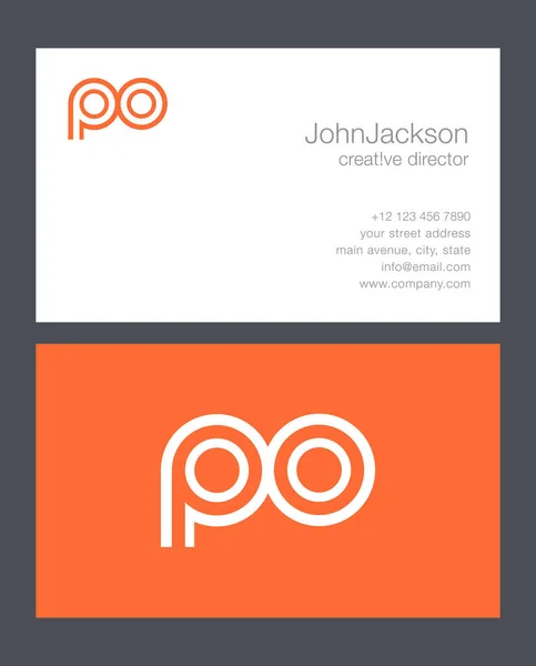 Logo P & Lettre — Image vectorielle