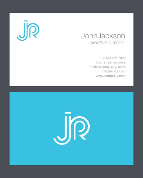 J & r Buchstaben Logo — Stockvektor