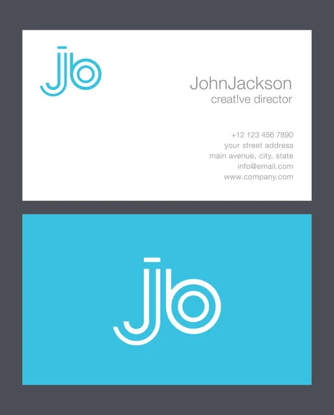 J & b Buchstaben Logo — Stockvektor