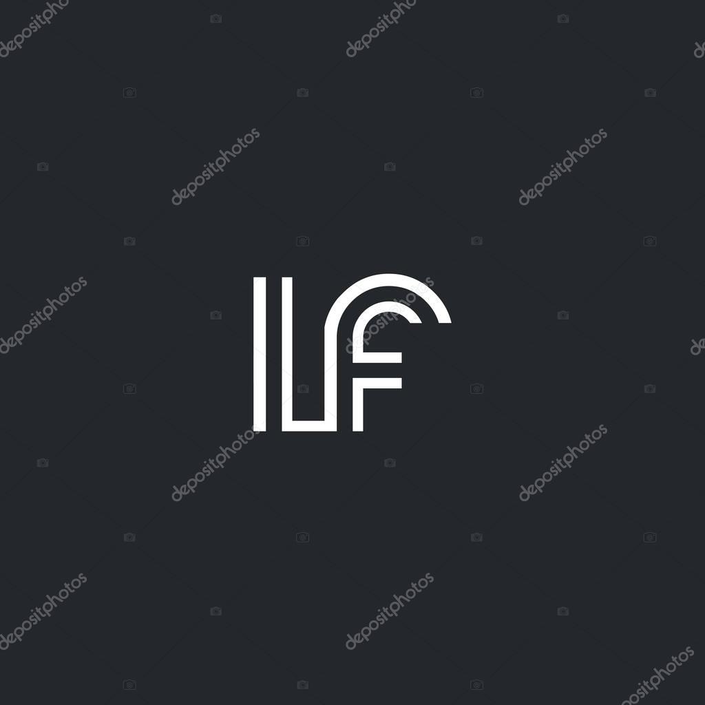 L & F Letter Logo, Icon, Vector element.