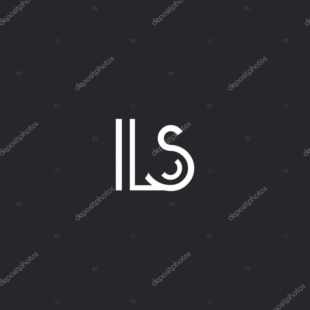 L & S Letter Logo, Icon, Vector element.