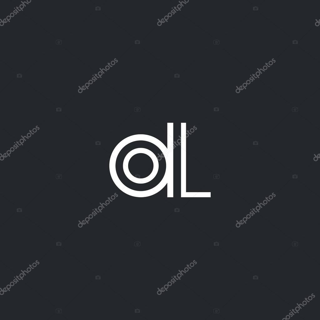 O & L Letter Logo, with Business Card Template Vector illustration