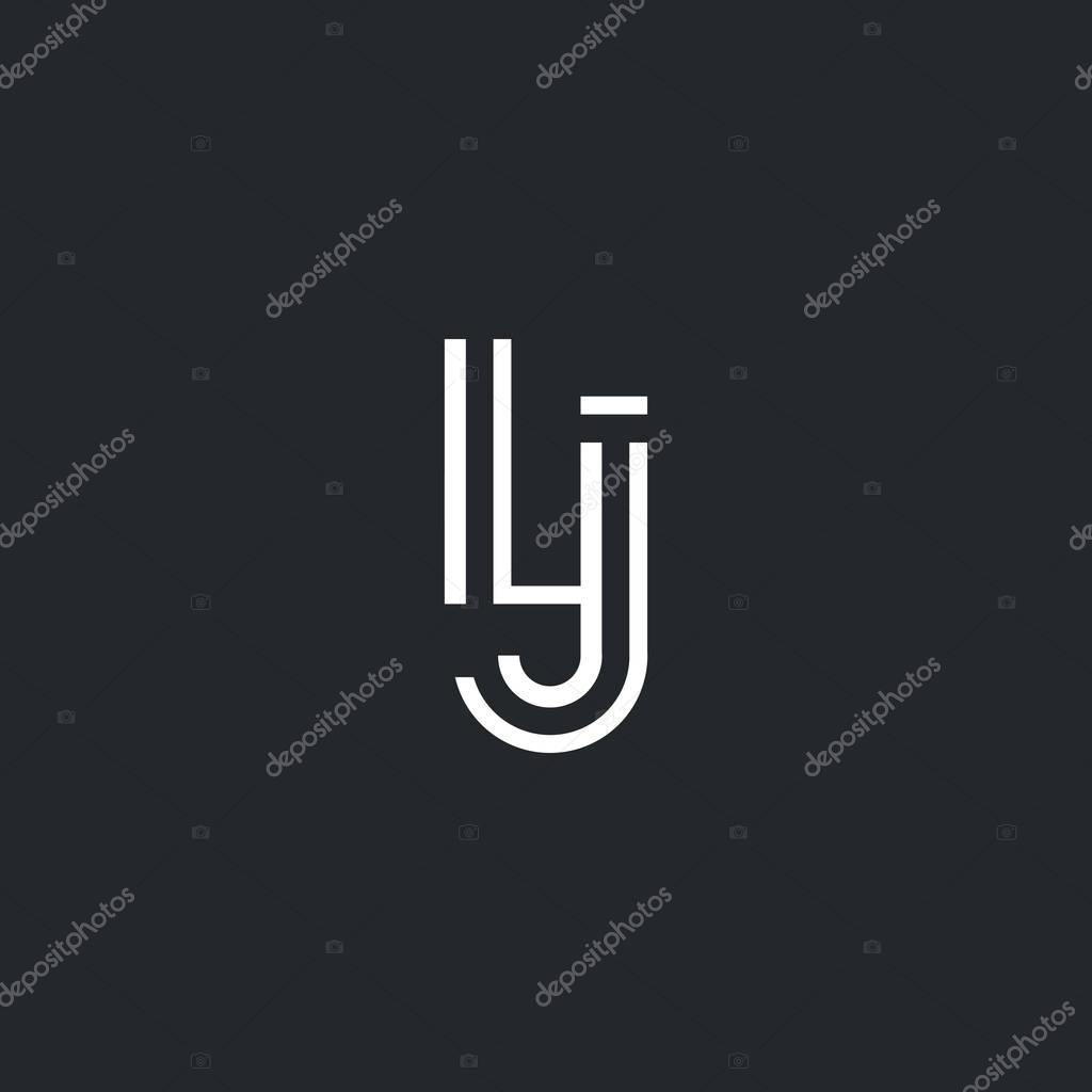 L & J Letter Logo, Icon, Vector element.