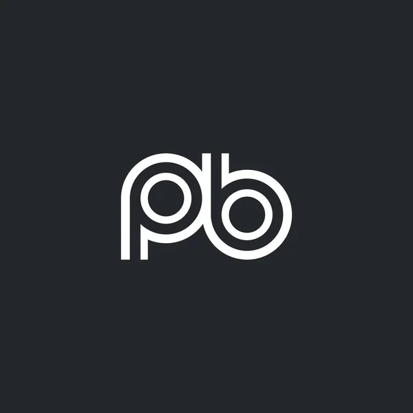Буква P & B — стоковый вектор