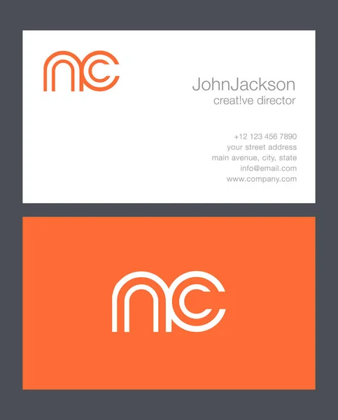 N & C brief Logo — Stockvector