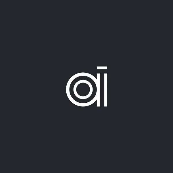 Logo de la lettre O & I — Image vectorielle
