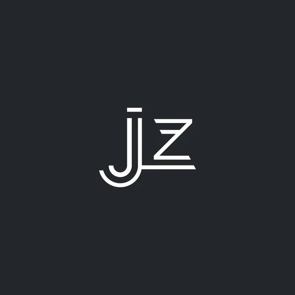 J idealna Z listów Logo — Wektor stockowy