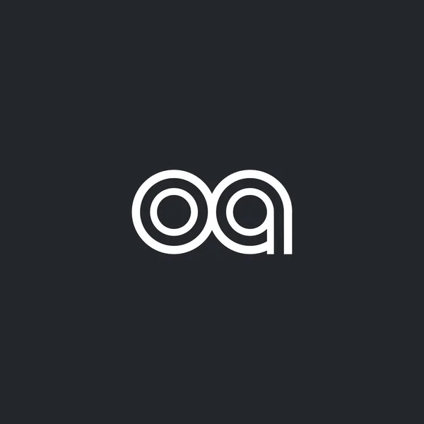 Logotipo de O & A Letter — Vector de stock