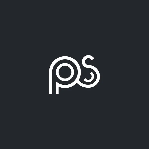Логотип літери P & S — стоковий вектор