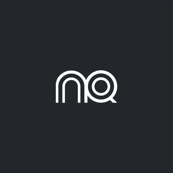 N & ikona Logo litery Q — Wektor stockowy