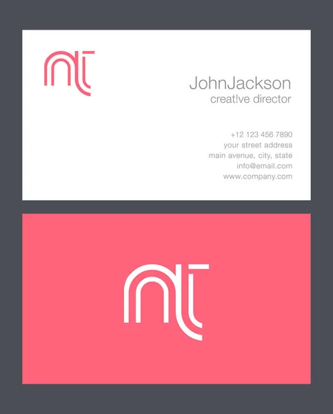 N & T brief Logo — Stockvector