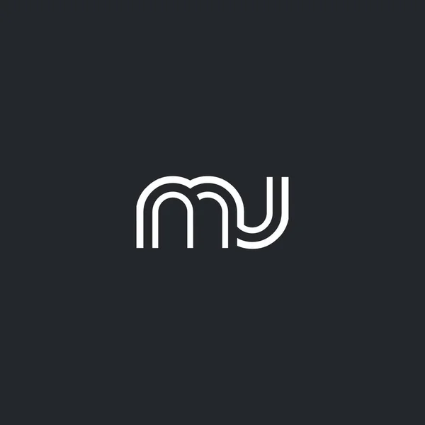 Logotipo de letra M & J —  Vetores de Stock