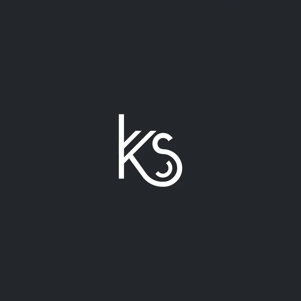 K & S Letter Logo — Stock Vector
