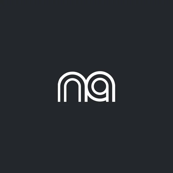 N & a Buchstabe Logo-Symbol — Stockvektor