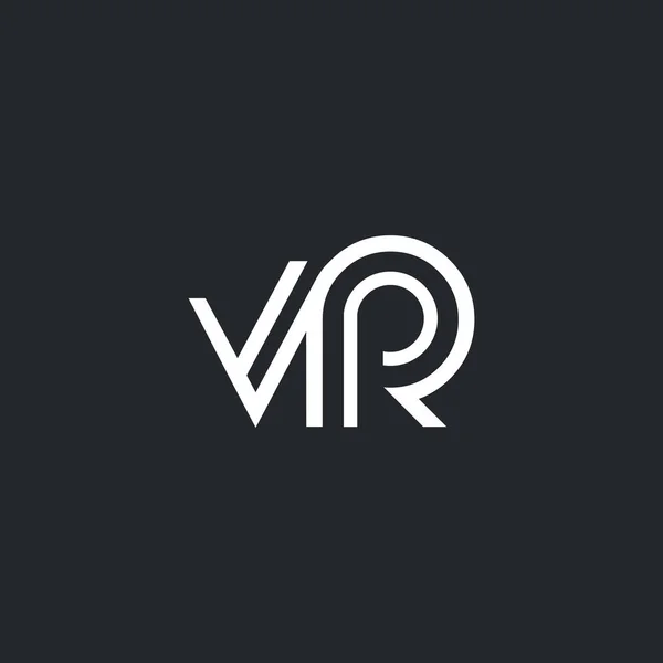 Logo lettera V & R — Vettoriale Stock