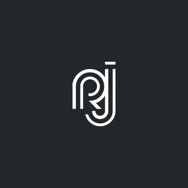 R & J brev logotyp — Stock vektor