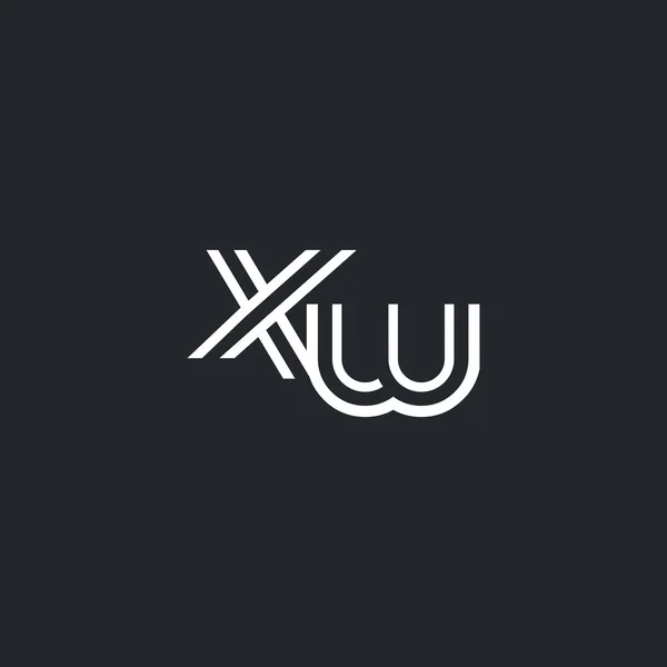 X & λογότυπο γράμμα W, το εικονίδιο, — Διανυσματικό Αρχείο