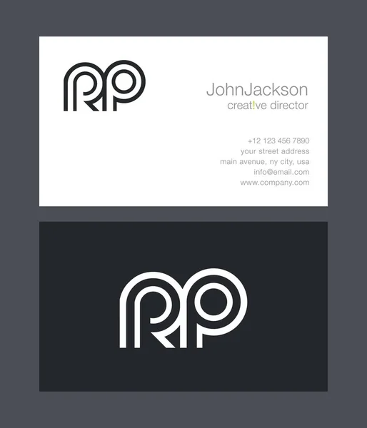 Logo de la lettre R & P — Image vectorielle