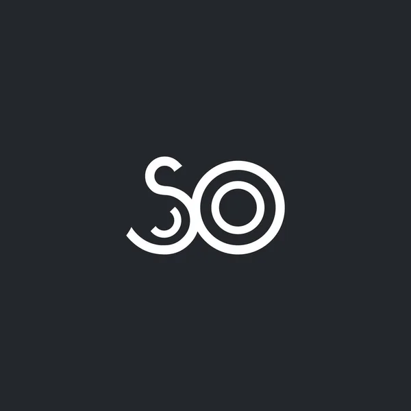 S & O dopis Logo — Stockový vektor