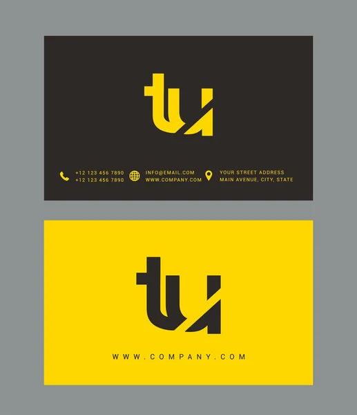 Design de logotipo carta moderna — Vetor de Stock