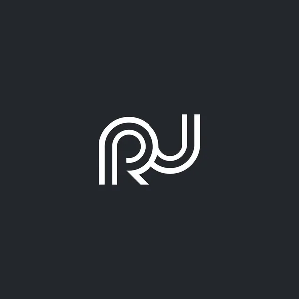 Logo della lettera R & U — Vettoriale Stock