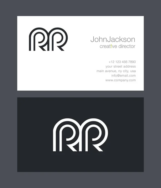 Logo de la lettre R & R — Image vectorielle