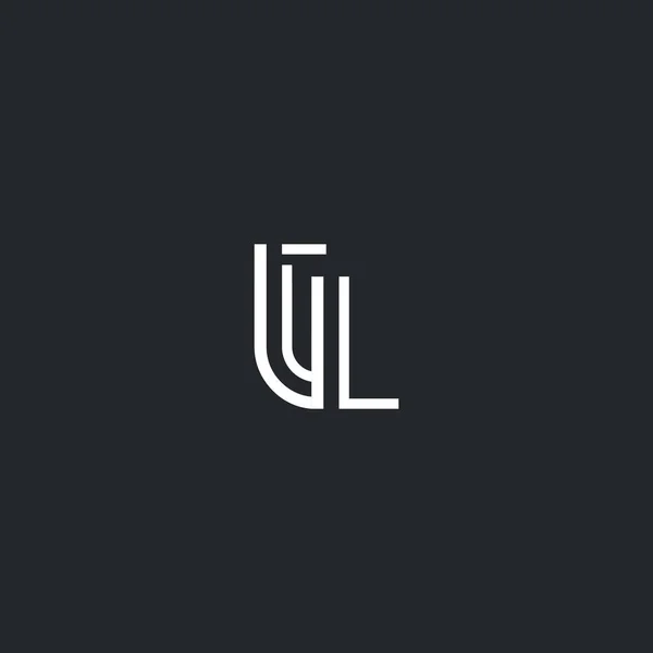 T & L brev logotyp — Stock vektor