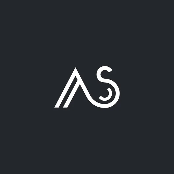 Logo de lettre A & S — Image vectorielle