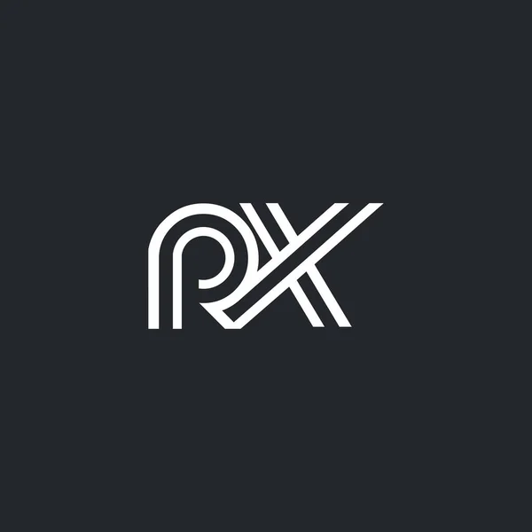 R ・ X 文字ロゴ — ストックベクタ