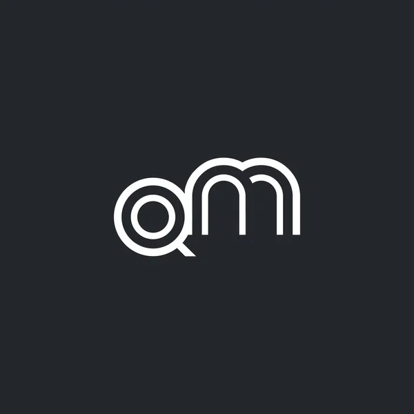 Logo della lettera Q & M — Vettoriale Stock