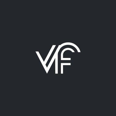 V ve F harf Logo  