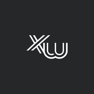 X ve W harf Logo, simgesi, 