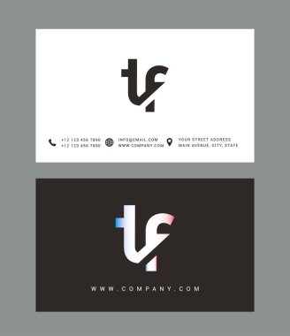T ve F harf Logo Simge