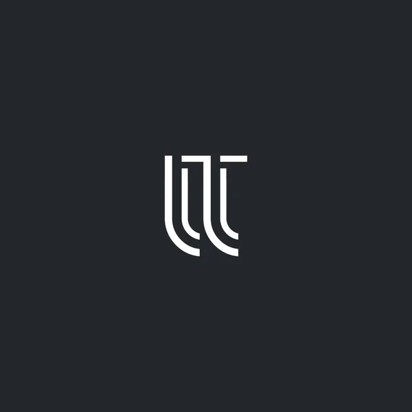 Логотип літери T & T — стоковий вектор
