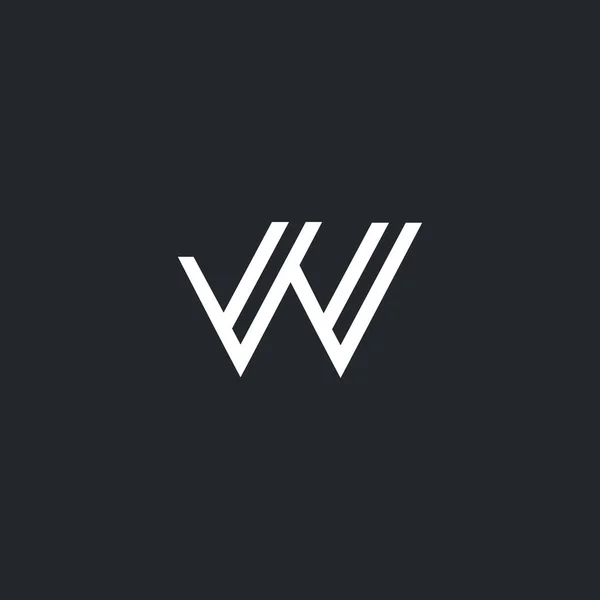V & V dopis Logo — Stockový vektor