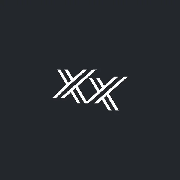 X & X Letter Logo, Icon, — Stock Vector