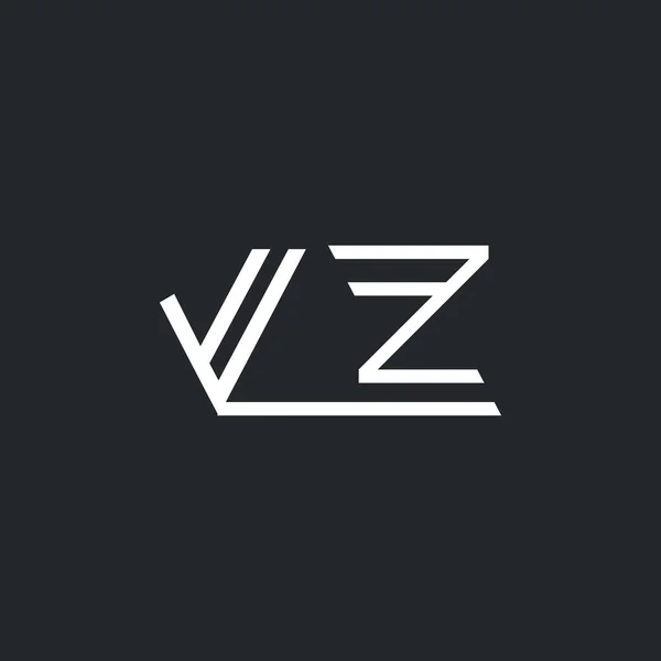 V & Z brief Logo — Stockvector