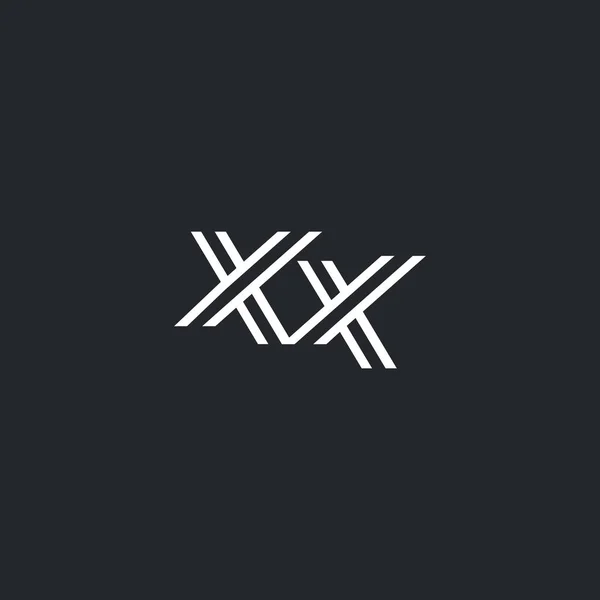 Logotipo de la letra X & X, icono , — Vector de stock