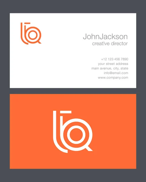 T & Q Lettre Logo — Image vectorielle