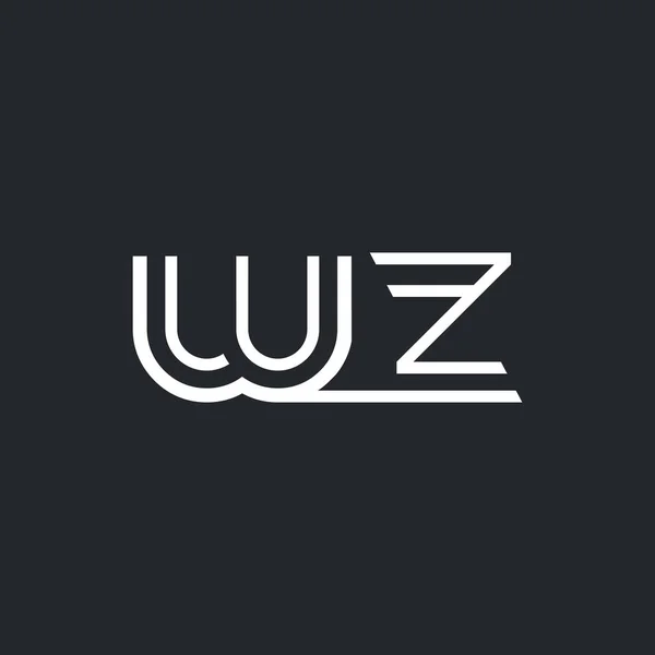 W & Z letterpictogram Logo, — Stockvector