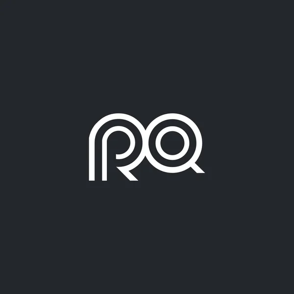 R & Q brev logotyp — Stock vektor