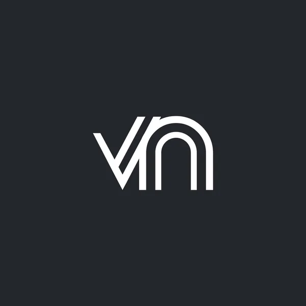 Logotipo V & N Carta — Vetor de Stock