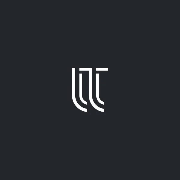 Logo lettre T & T — Image vectorielle