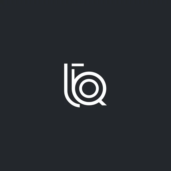 T & Logo van de Letter Q — Stockvector
