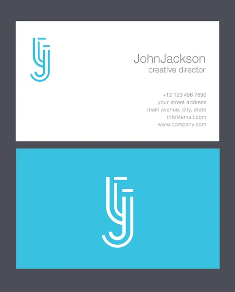 Logo lettre T & J — Image vectorielle