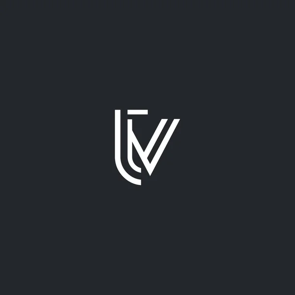 Логотип літери T & V — стоковий вектор
