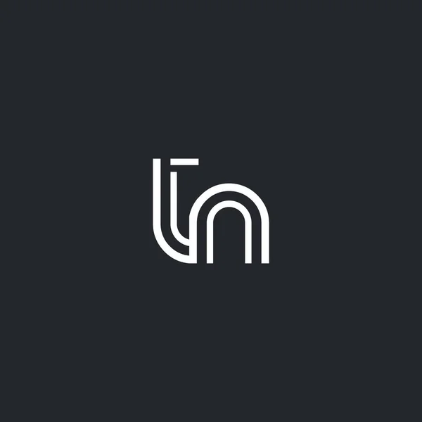 Logo lettre T & N — Image vectorielle