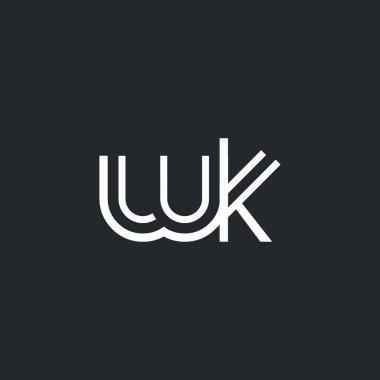 W ve K harfi Logo Simge,  